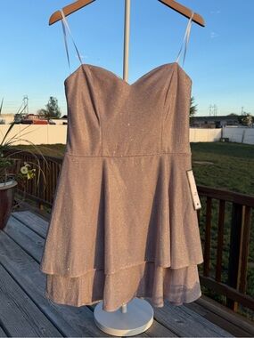 B. Darlin pink strapless dress 15/16 juniors